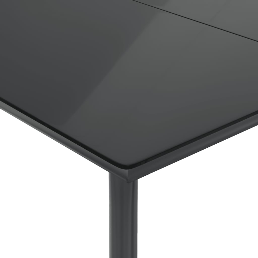 Set da Bistrò 3 pz con Cuscini Nero in Polyrattan - homemem39