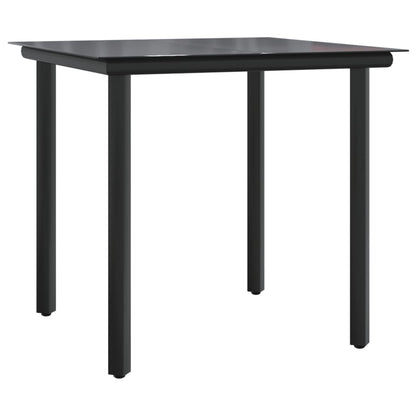 Set da Pranzo da Giardino 5pz con Cuscini in Polyrattan Marrone | homemem39