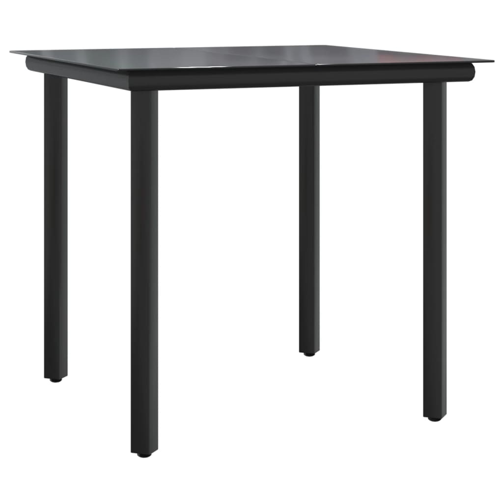 Set da Pranzo da Giardino 5 pz con Cuscini in Polyrattan Grigio | homemem39