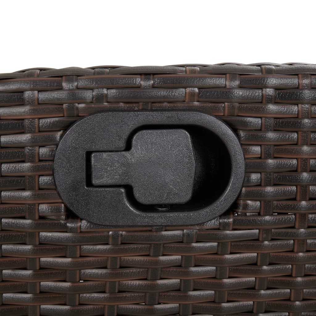 Set Bistrò 3 pz con Cuscini Marrone in Polyrattan | homemem39