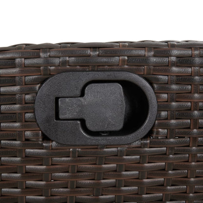 Set Bistrò 3 pz con Cuscini Marrone in Polyrattan | homemem39