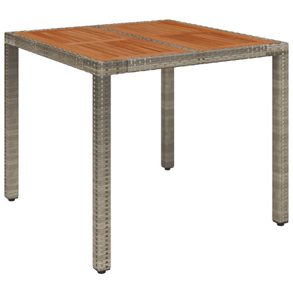 Set da Pranzo da Giardino 5 pz con Cuscini in Polyrattan Grigio | homemem39