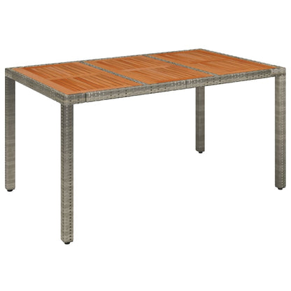 Set da Pranzo da Giardino 5 pz con Cuscini in Polyrattan Grigio | homemem39