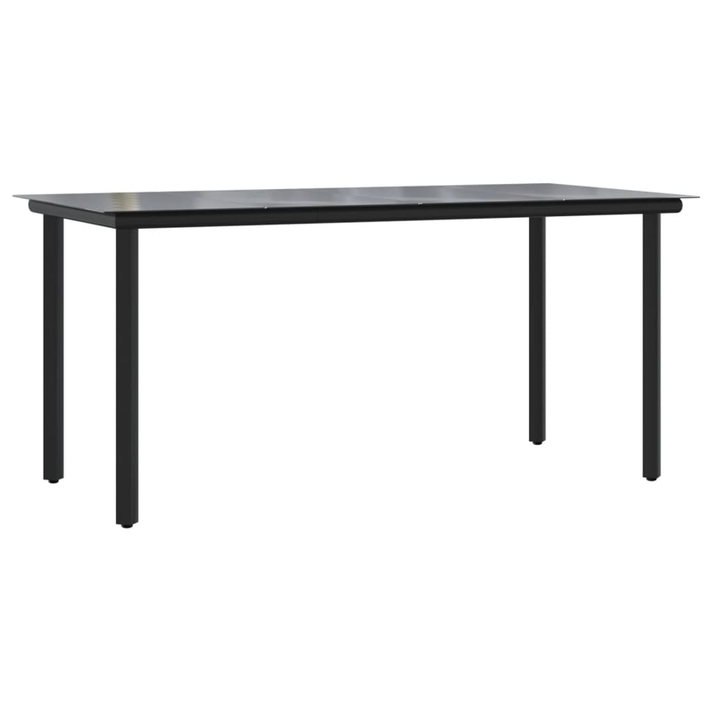Set da Pranzo da Giardino 5 pz con Cuscini in Polyrattan Grigio | homemem39