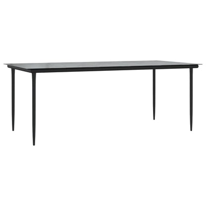 Set Pranzo da Giardino 9pz con Cuscini Grigio Chiaro Polyrattan - homemem39