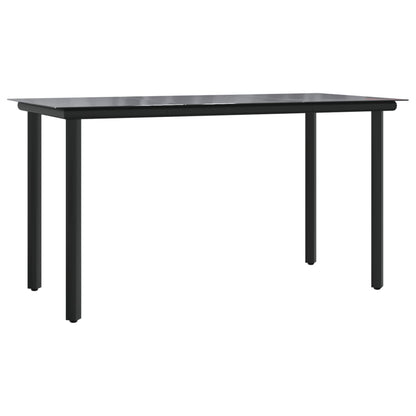 Set da Pranzo da Giardino 7 pz Cuscini Polyrattan Grigio Chiaro | homemem39