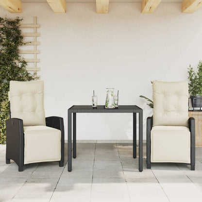 Set da Pranzo da Giardino 3 pz con Cuscini