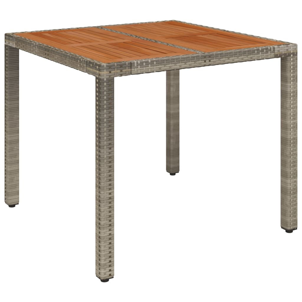 Set da Pranzo da Giardino 3 pz con Cuscini in Polyrattan Grigio | homemem39