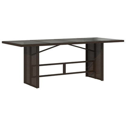 Set da Pranzo da Giardino 9pz con Cuscini Marrone in Polyrattan | homemem39