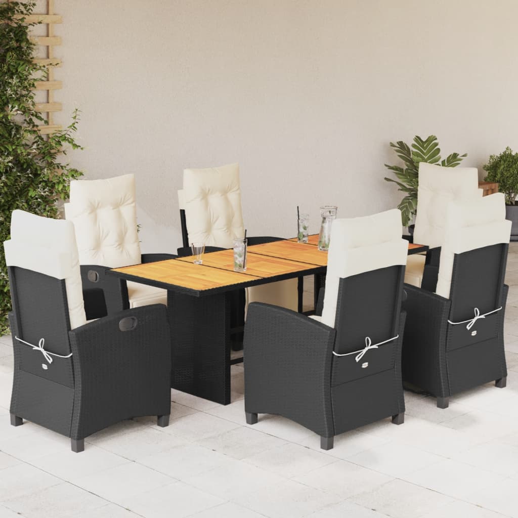 Set da Pranzo da Giardino 7 pz con Cuscini