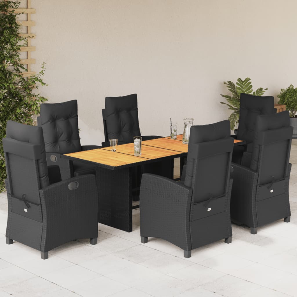 Set da Pranzo da Giardino 7 pz con Cuscini
