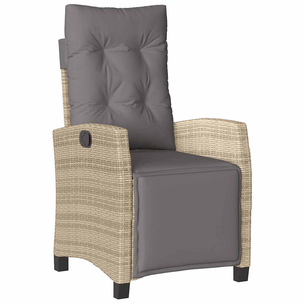 Set Pranzo da Giardino 9 pz con Cuscini Beige Misto Polyrattan | homemem39