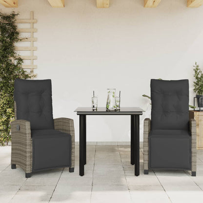 Set da Pranzo da Giardino 3 pz con Cuscini