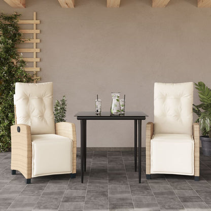 Set da Pranzo da Giardino 3 pz con Cuscini