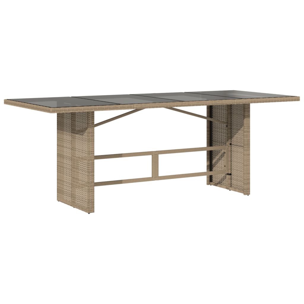 Set Pranzo da Giardino 9 pz con Cuscini Beige Misto Polyrattan | homemem39
