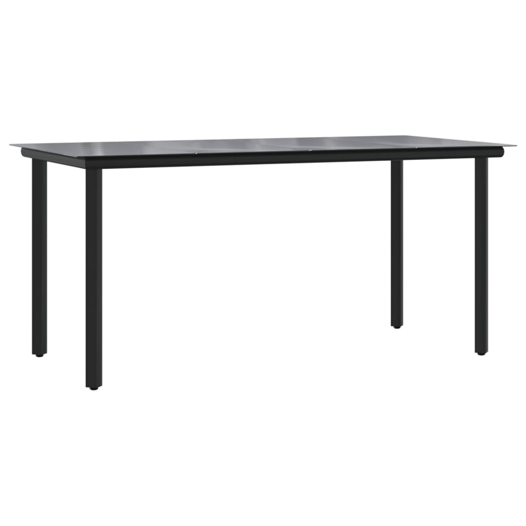 Set Pranzo da Giardino 5pz con Cuscini Grigio Chiaro Polyrattan | homemem39