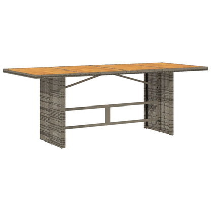 Set da Pranzo da Giardino 9 pz con Cuscini in Polyrattan Grigio | homemem39