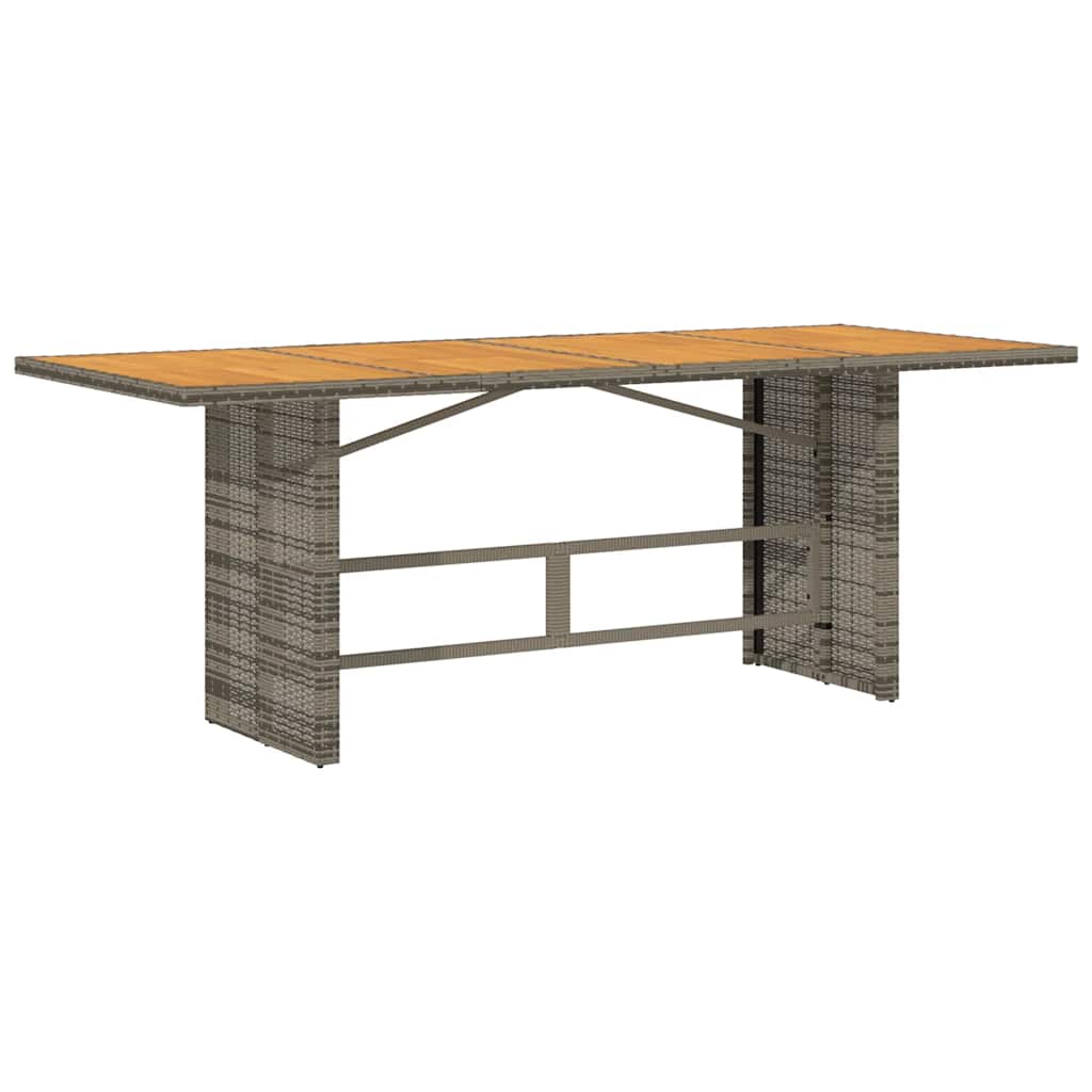 Set da Pranzo da Giardino 9 pz con Cuscini in Polyrattan Grigio | homemem39