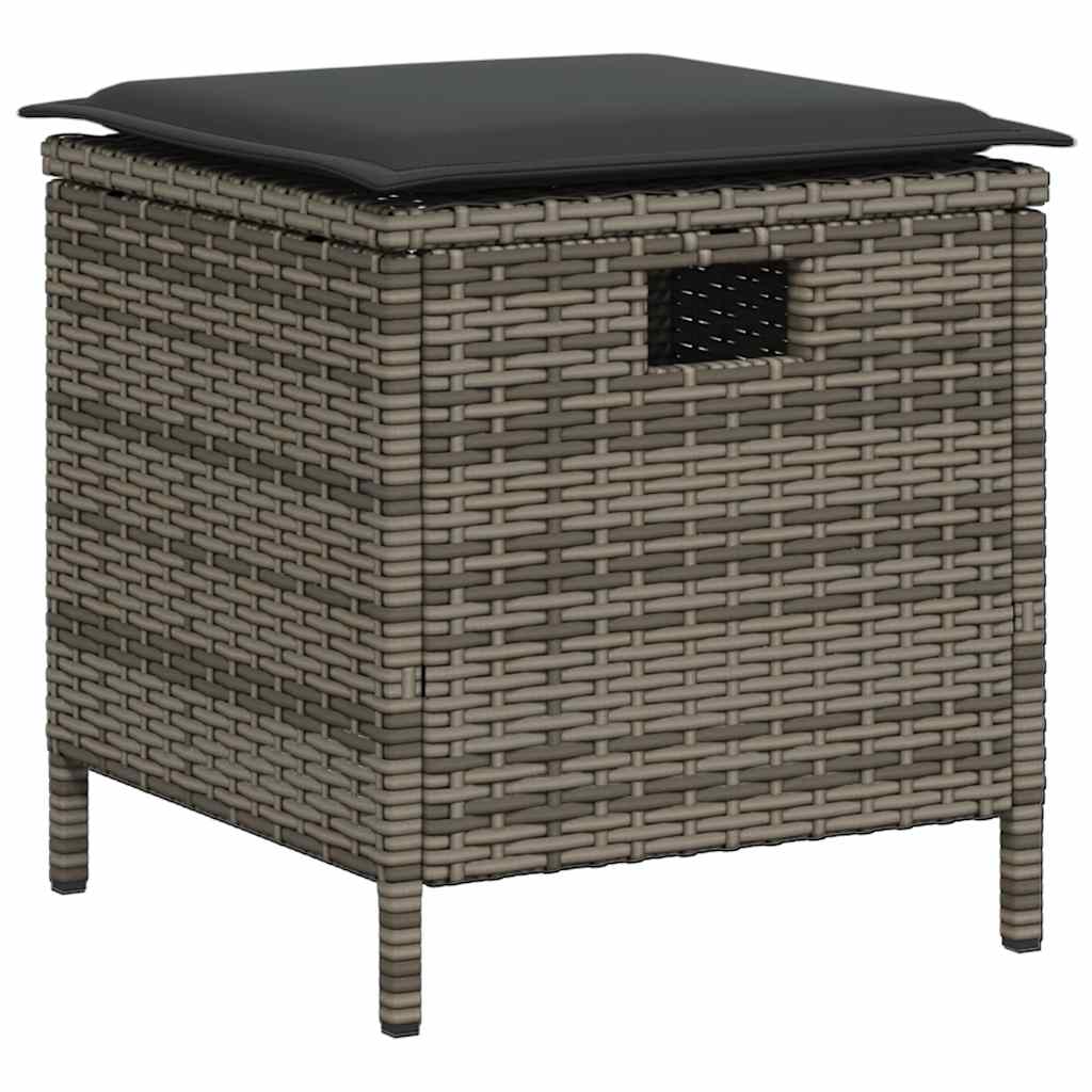 Set Divani da Giardino 6 pz con Cuscini a Forma di L Polyrattan | homemem39