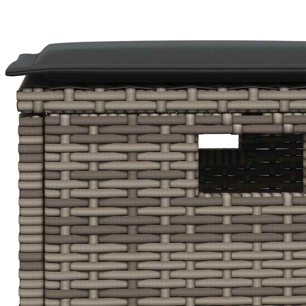 Set Divani da Giardino 6 pz con Cuscini a Forma di L Polyrattan | homemem39
