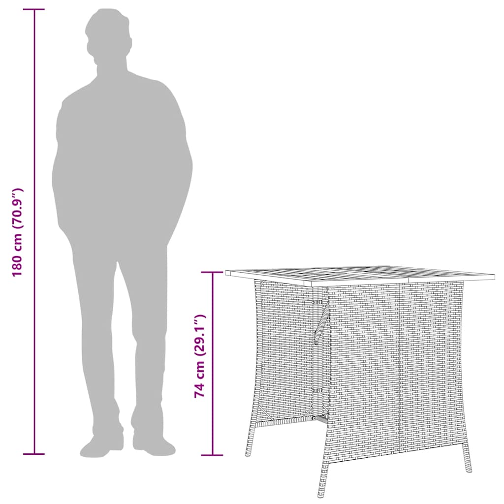 Set Divano da Giardino 6 pz con Cuscini a L Beige in Polyrattan | homemem39