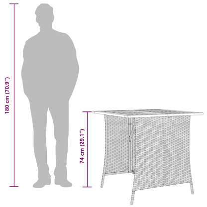 Set Divano da Giardino 6 pz con Cuscini a L Beige in Polyrattan - homemem39