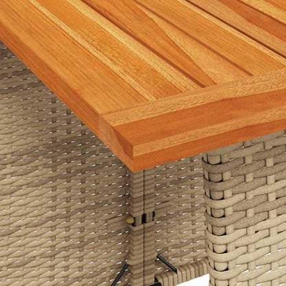 Set Divano da Giardino 6 pz con Cuscini a L Beige in Polyrattan | homemem39