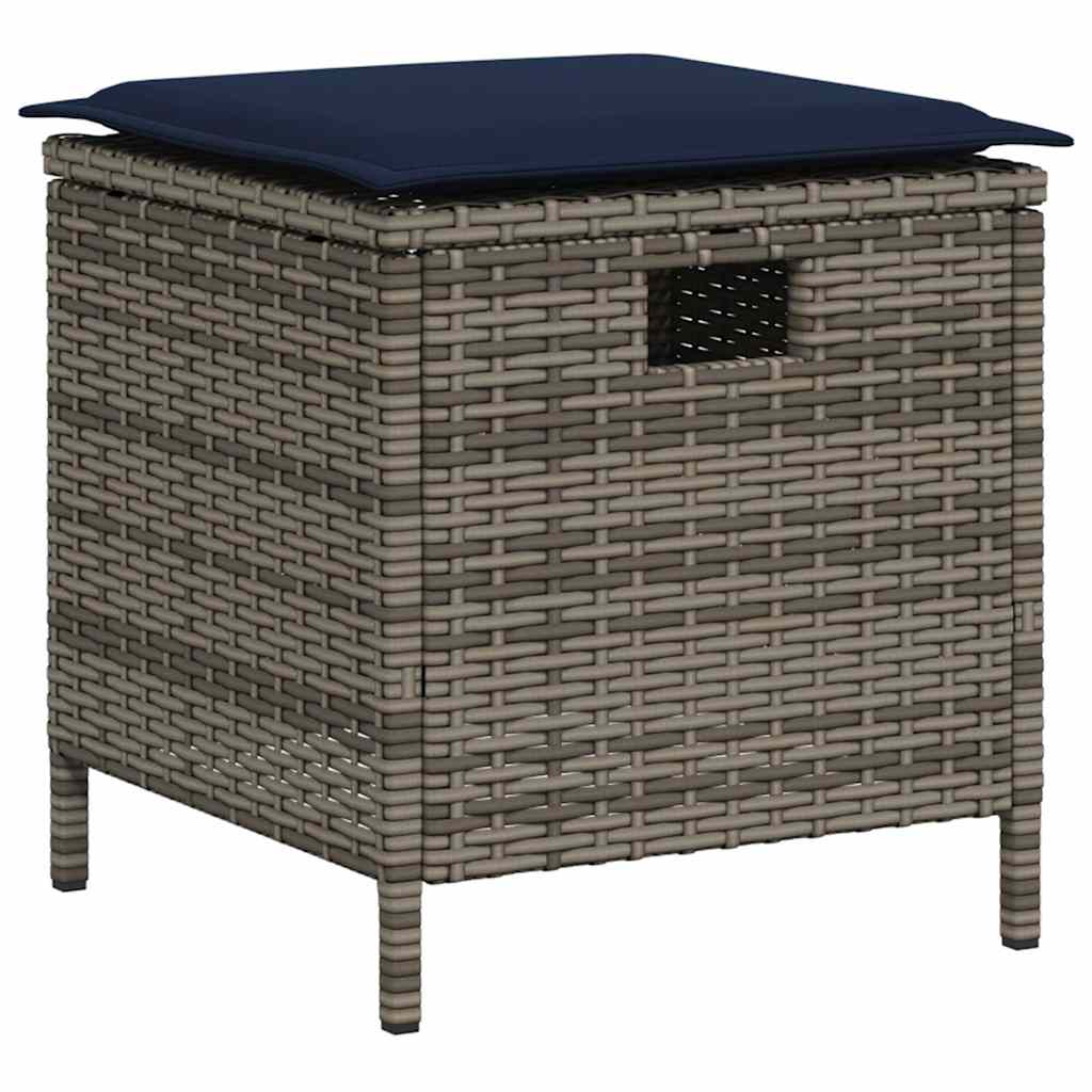 Set Divani da Giardino 6 pz con Cuscini a Forma di L Polyrattan | homemem39