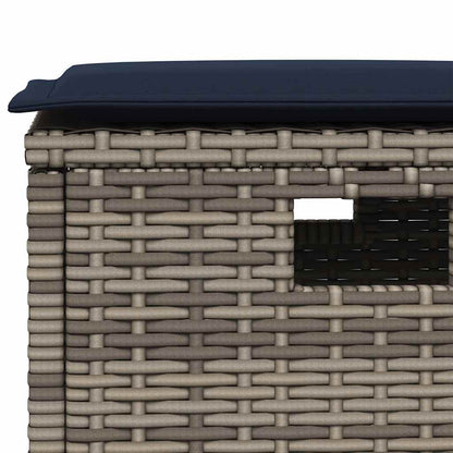 Set Divani da Giardino 6 pz con Cuscini a Forma di L Polyrattan