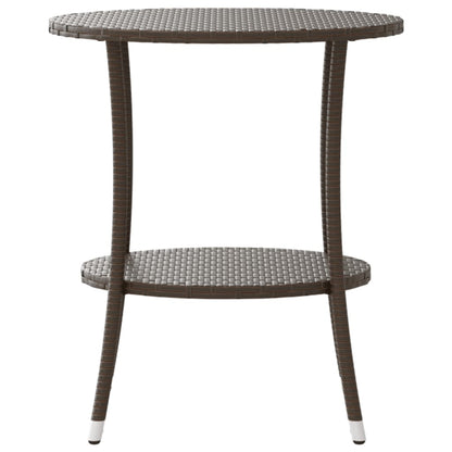 Sedie da Giardino Reclinabili 2 pz con Tavolo Polyrattan - homemem39