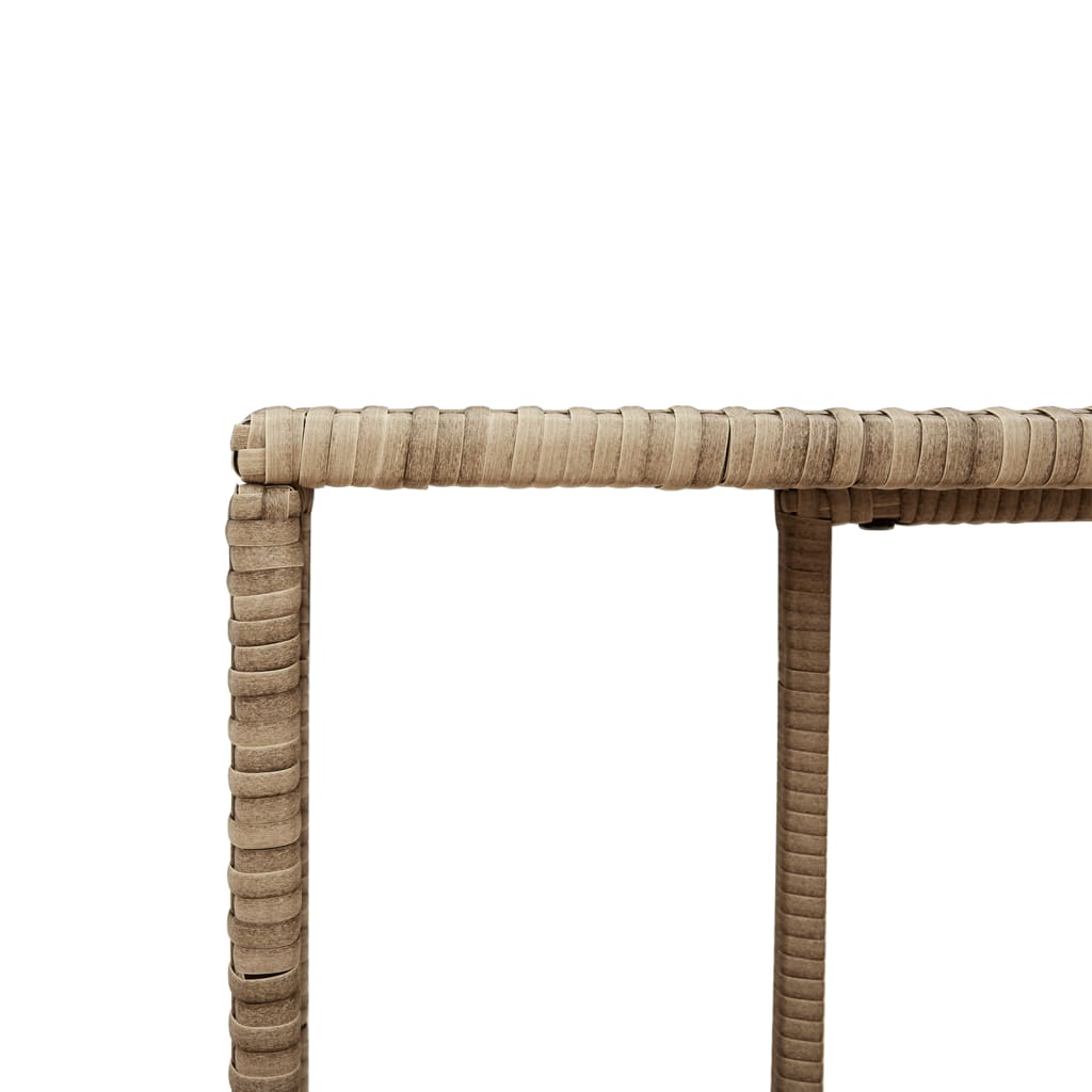 Scaffali Portaoggetti 2 pz Beige in Polyrattan - homemem39