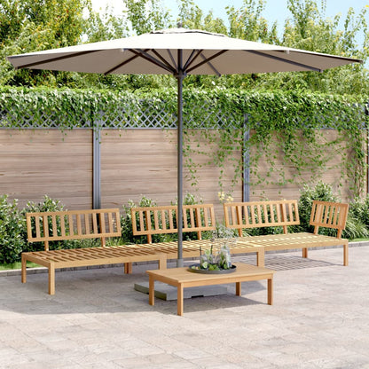 Set Divano Pallet da Giardino 4 pz in Legno Massello di Acacia | homemem39
