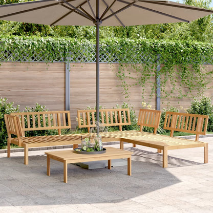 Set Divano Pallet da Giardino 4 pz in Legno Massello di Acacia | homemem39