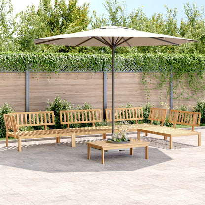 Set Divano Pallet da Giardino 5 pz in Legno Massello di Acacia | homemem39