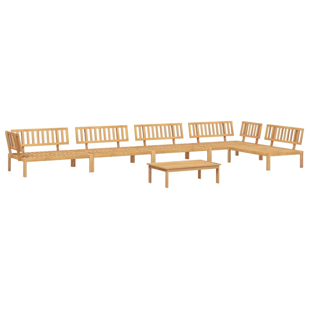 Set Divano Pallet da Giardino 6 pz in Legno Massello di Acacia | homemem39