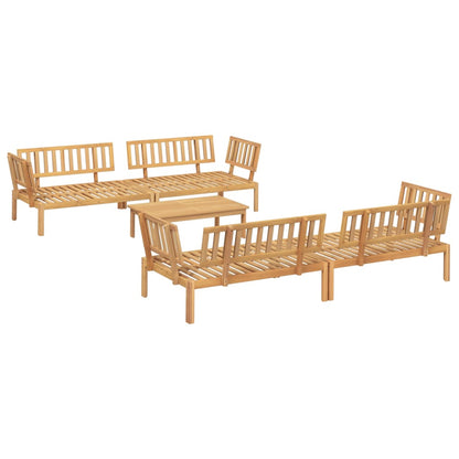 Set Divano Pallet da Giardino 5 pz in Legno Massello di Acacia | homemem39