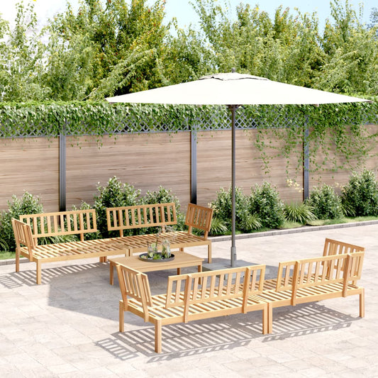Set Divano Pallet da Giardino 5 pz in Legno Massello di Acacia | homemem39