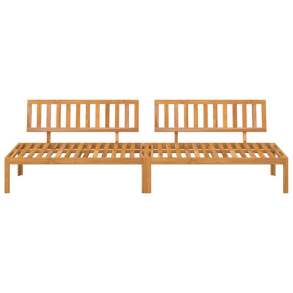 Divani Centrali da Giardino Pallet 2pz Legno Massello di Acacia | homemem39