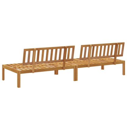 Divani Centrali da Giardino Pallet 2pz Legno Massello di Acacia | homemem39