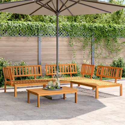 Set Divano Pallet da Giardino 4 pz in Legno Massello di Acacia | homemem39