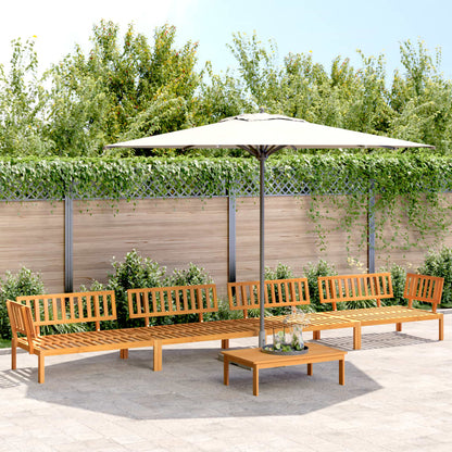 Set Divano Pallet da Giardino 5 pz in Legno Massello di Acacia | homemem39