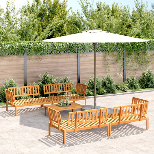 Set Divano Pallet da Giardino 5 pz in Legno Massello di Acacia | homemem39