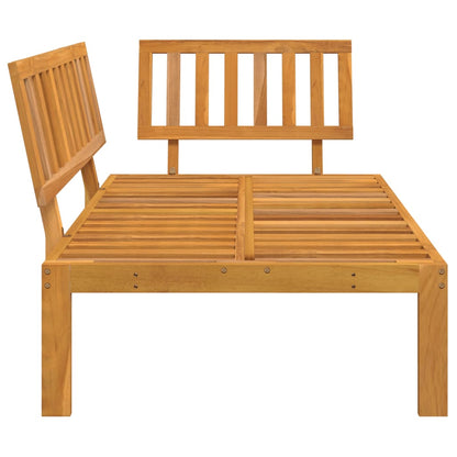 Divano Angolare da Giardino Pallet in Legno Massello di Acacia | homemem39