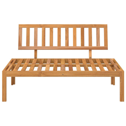 Divano Centrale da Giardino Pallet in Legno Massello di Acacia | homemem39