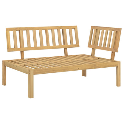 Divano Angolare da Giardino Pallet in Legno Massello di Acacia | homemem39