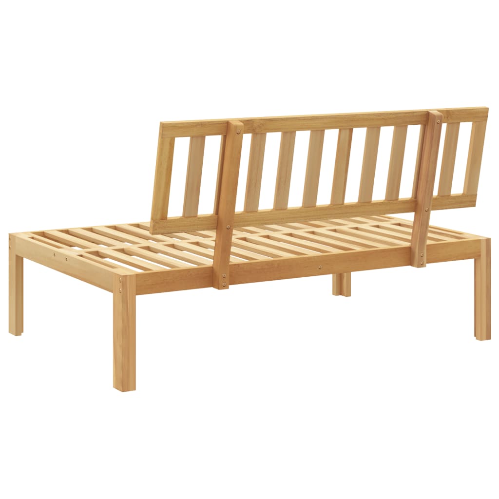 Divano Centrale da Giardino Pallet in Legno Massello di Acacia | homemem39