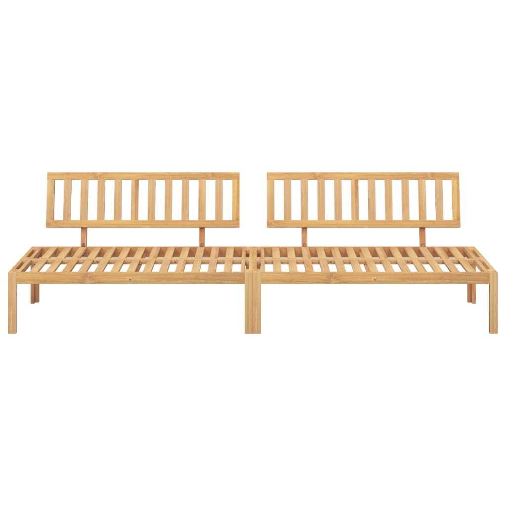 Divani Centrali da Giardino Pallet 2pz Legno Massello di Acacia | homemem39