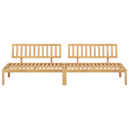 Divani Centrali da Giardino Pallet 2pz Legno Massello di Acacia | homemem39