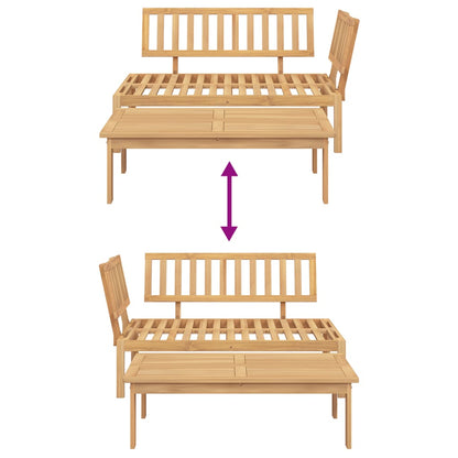 Set Divani Pallet da Giardino 2pz in Legno Massello di Acacia | homemem39