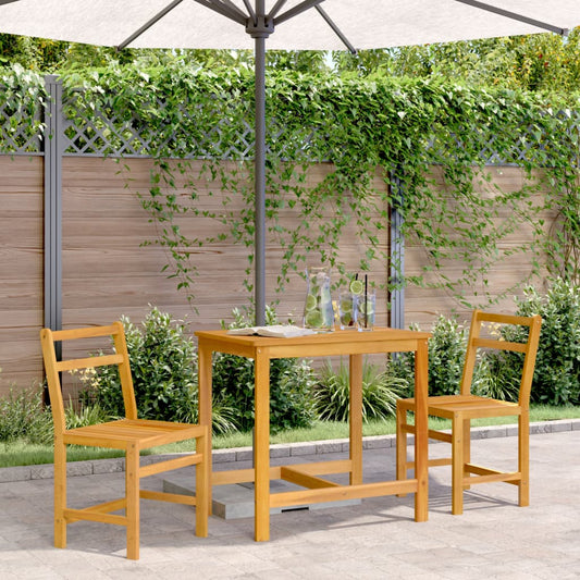 Set da Balcone 3 pz in Legno Massello di Acacia | homemem39